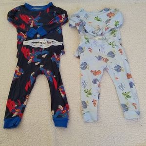 Baby Gap 18-24 month pajamas - Finding Nemo and Superman patterns
